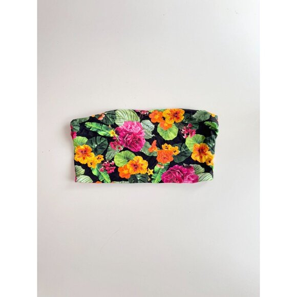 ANDIE The Aruba Bright Flower Bandeau Bikini Top, Size XL - Picture 2 of 8